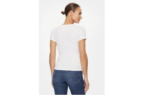 Tommy Jeans Essential V-Neck Slim Fit T-Shirt Γυναικείο (DW0DW17385 YBR)