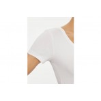 Tommy Jeans Essential Rib Γυναικείο Κοντομάνικο T-Shirt Λευκό