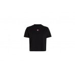 Tommy Jeans Boxy Badge Tee Γυναικείο Κοντομάνικο T-Shirt Μαύρο