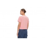 Tommy Jeans Badge Tee Γυναικείο Κοντομάνικο T-Shirt Ροζ