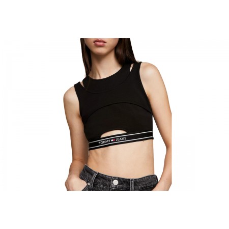 Tommy Jeans Crp Logo Tank Crop Top Αμάνικο Γυναικείο