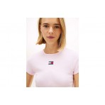 Tommy Jeans Slim Badge Rib T-Shirt Γυναικείο (DW0DW17881 TN9)