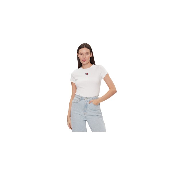Tommy Jeans Tjw Slim Badge Rib T-Shirt Γυναικείο (DW0DW17881 YBR)