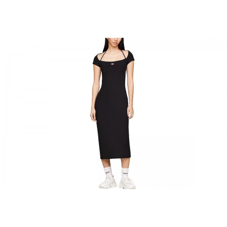 Tommy Jeans Midi Badge Rib Dress Ext (DW0DW17943 BDS)