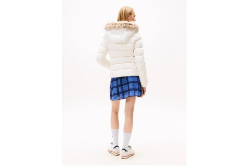 Tommy Jeans Shiny Water Repellent Down Μπουφάν Puffer Γυναικείο (DW0DW18312 YBL)