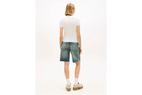 Tommy Jeans Slim Linear T-Shirt Γυναικείο (DW0DW18398 YBL)
