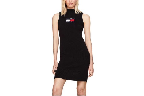 Tommy Jeans Center Flag Sweater Dress Φόρεμα Mini (DW0DW18607 BDS)