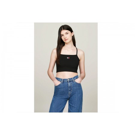 Tommy Jeans Strappy Badge Bralette Αμάνικη Μπλούζα Με Τιράντες