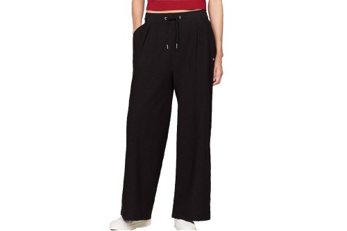 Tommy Jeans Ottoman Pleated Παντελόνι Φόρμας Γυναικείο (DW0DW18739 BDS)