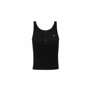 Tommy Jeans Slim Button Μπλούζα Αμάνικη Γυναικεία (DW0DW19492 BDS)