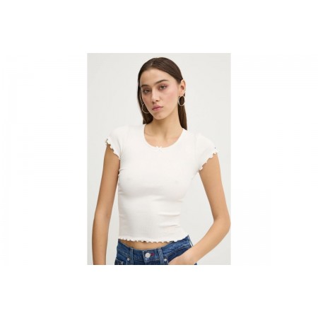 Tommy Jeans Tjw Slim Scallop Rib Ss T-Shirt Γυναικείο 