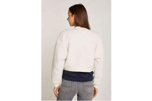 Tommy Jeans Teddy Zip Thru Μπουφάν Sherpa Γυναικείο (DW0DW19825 YBH)