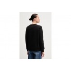 Tommy Jeans Flag Embroidery Fleece Μακρυμάνικη Μπλούζα