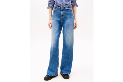 Tommy Jeans Claire High Waist Wide Leg Παντελόνι Τζιν Γυναικείο (DW0DW20048 1A5)