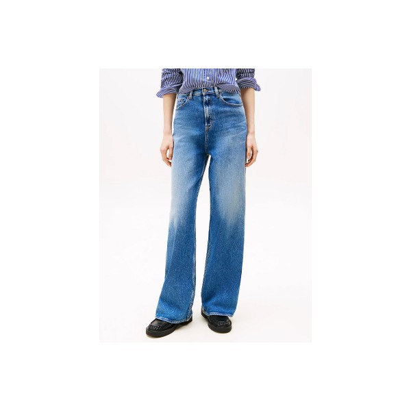 Tommy Jeans Claire High Waist Wide Leg Παντελόνι Τζιν Γυναικείο (DW0DW20048 1A5)