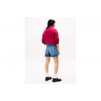 Tommy Jeans Mom Γυναικείο Τζιν Σορτς Μπλε