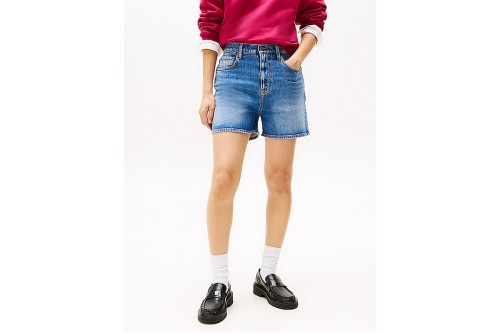 Tommy Jeans Denim Mom Bi0134 Σορτς Τζιν Γυναικείο (DW0DW20092 1A5)