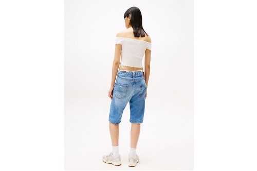 Tommy Jeans Smock Crop Top Κοντομάνικο Γυναικείο (DW0DW20238 YBL)