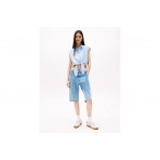Tommy Jeans Cropped Poplin Front Knot Πουκάμισο Αμάνικο Γυναικείο (DW0DW20291 C12)