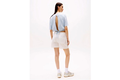 Tommy Jeans Cotton Linen Σορτς Casual Γυναικείο (DW0DW20360 YBL)