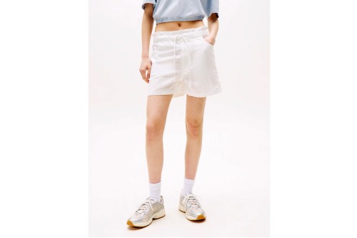 Tommy Jeans Cotton Linen Σορτς Casual Γυναικείο (DW0DW20360 YBL)