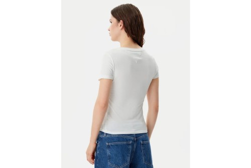 Tommy Jeans Slim V-Neck T-Shirt Γυναικείο (DW0DW20458 YBL)
