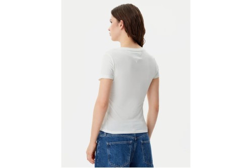 Tommy Jeans Slim V-Neck T-Shirt Γυναικείο (DW0DW20458 YBL)