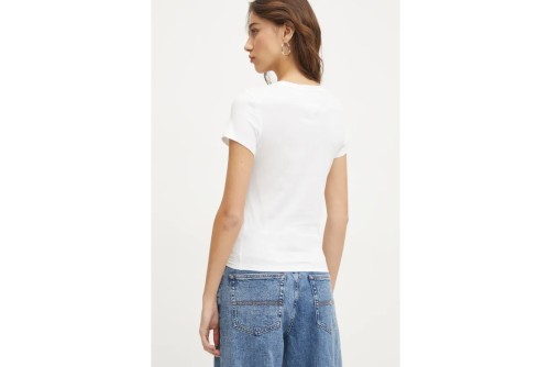 Tommy Jeans Slim C-Neck T-Shirt Γυναικείο (DW0DW20459 YBL)