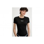 Tommy Jeans Essential Γυναικείο Κοντομάνικο T-Shirt Μαύρο