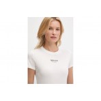 Tommy Jeans Essential Γυναικείο Κοντομάνικο T-Shirt Εκρού
