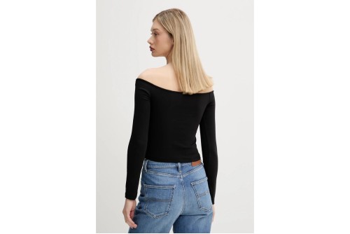 Tommy Jeans Essential Slim Fit Μπλούζα Με Λαιμόκοψη Γυναικεία (DW0DW20919 BDS)