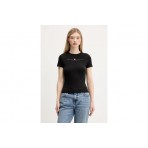 Tommy Jeans Linear Slim Fit T-Shirt Γυναικείο (DW0DW21422 BDS)