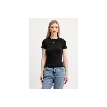 Tommy Jeans Linear Slim Fit T-Shirt Γυναικείο 