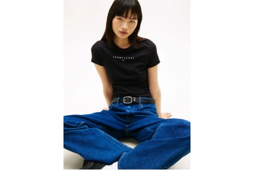 Tommy Jeans Linear Slim T-Shirt Γυναικείο (DW0DW21550 BDS)