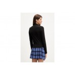 Tommy Jeans Badge Quarter-Zip Μπλούζα Με Φερμουάρ Γυναικεία (DW0DW21567 BDS)
