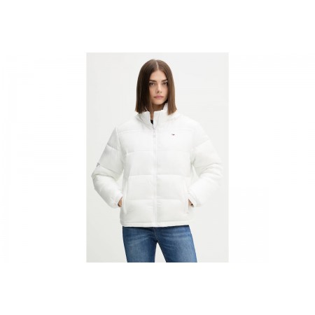 Tommy Jeans Γυναικείο Μπουφάν Puffer Εκρού