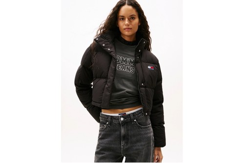 Tommy Jeans Down Cropped Alaska Μπουφάν Puffer Γυναικείο (DW0DW21624 BDS)