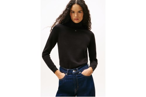 Tommy Jeans Slim Turtleneck Πουλόβερ Γυναικείο (DW0DW21672 BDS)