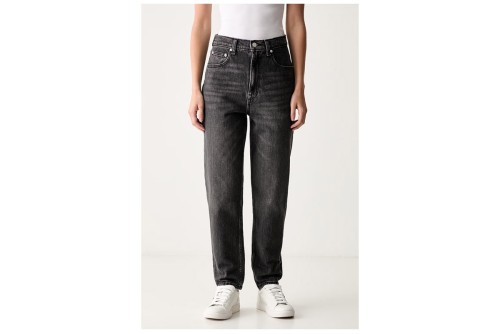 Tommy Jeans Ultra High Rise Tapered Mom Παντελόνι Τζιν Γυναικείο (DW0DW21812 1BZ)