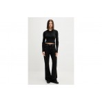 Tommy Jeans Rib-Knit Slim Μπλούζα Μακρυμάνικη Polo Γυναικεία (DW0DW21829 BDS)