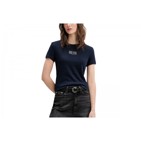 Tommy Jeans Multi Linear Slim T-Shirt Γυναικείο 