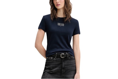 Tommy Jeans Multi Linear Slim T-Shirt Γυναικείο (DW0DW21841 BDS)