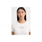 Tommy Jeans Multi Linear Γυναικείο Κοντομάνικο T-Shirt Λευκό