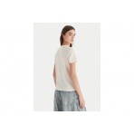 Tommy Jeans Linear Logo Γυναικείο Κοντομάνικο T-Shirt Λευκό