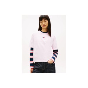 Tommy Jeans Badge Boxy T-Shirt Γυναικείο (DW0DW22202 TN9)