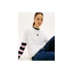 Tommy Jeans Boxy Badge Γυναικείο Κοντομάνικο T-Shirt Εκρού