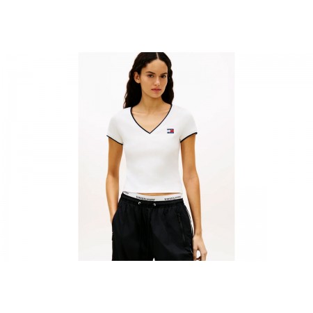Tommy Jeans Badge V-Neck T-Shirt Γυναικείο 