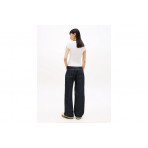 Tommy Jeans Badge Henley Ribbed T-Shirt Γυναικείο (DW0DW22276 YBL)