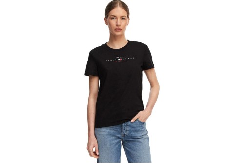 Tommy Jeans Regular Fit Linear T-Shirt Γυναικείο (DW0DW22789 BDS)