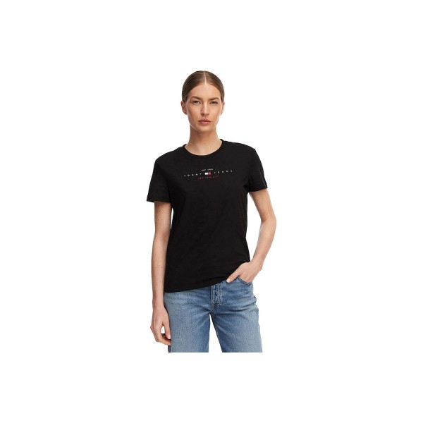 Tommy Jeans Regular Fit Linear T-Shirt Γυναικείο (DW0DW22789 BDS)